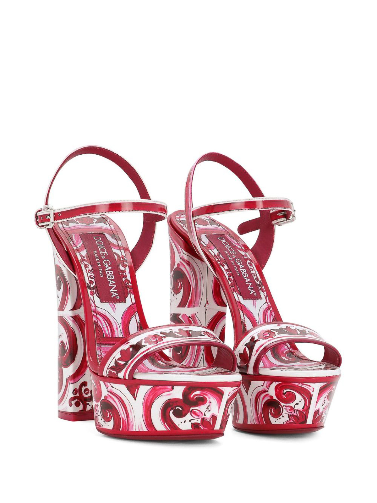 Dolce & Gabbana Majolica print platform sandals