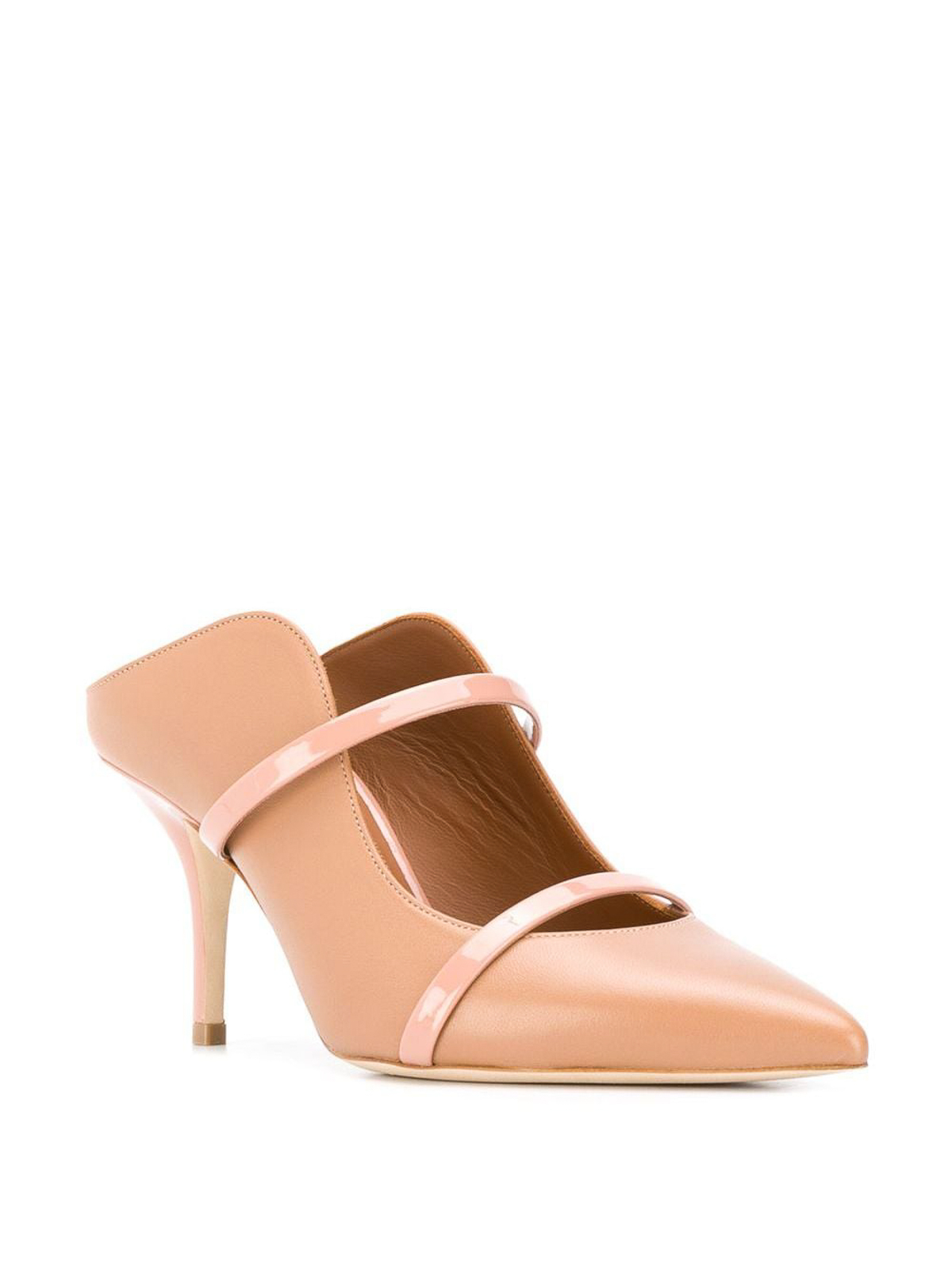 Shop Malone Souliers Maureen Leather Pumps In Rosado Claro