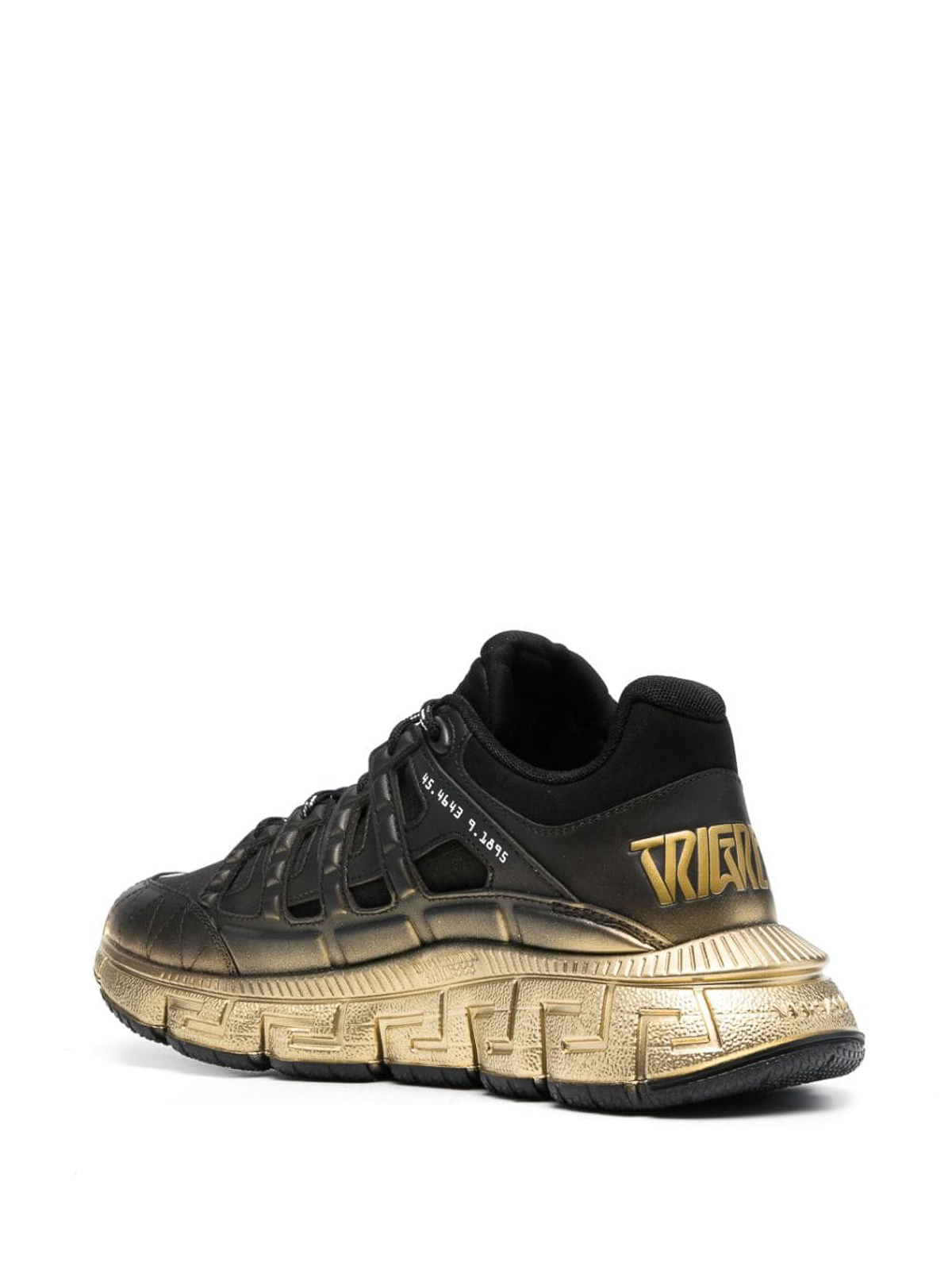 Shop Versace Trigreca Sneakers In Black