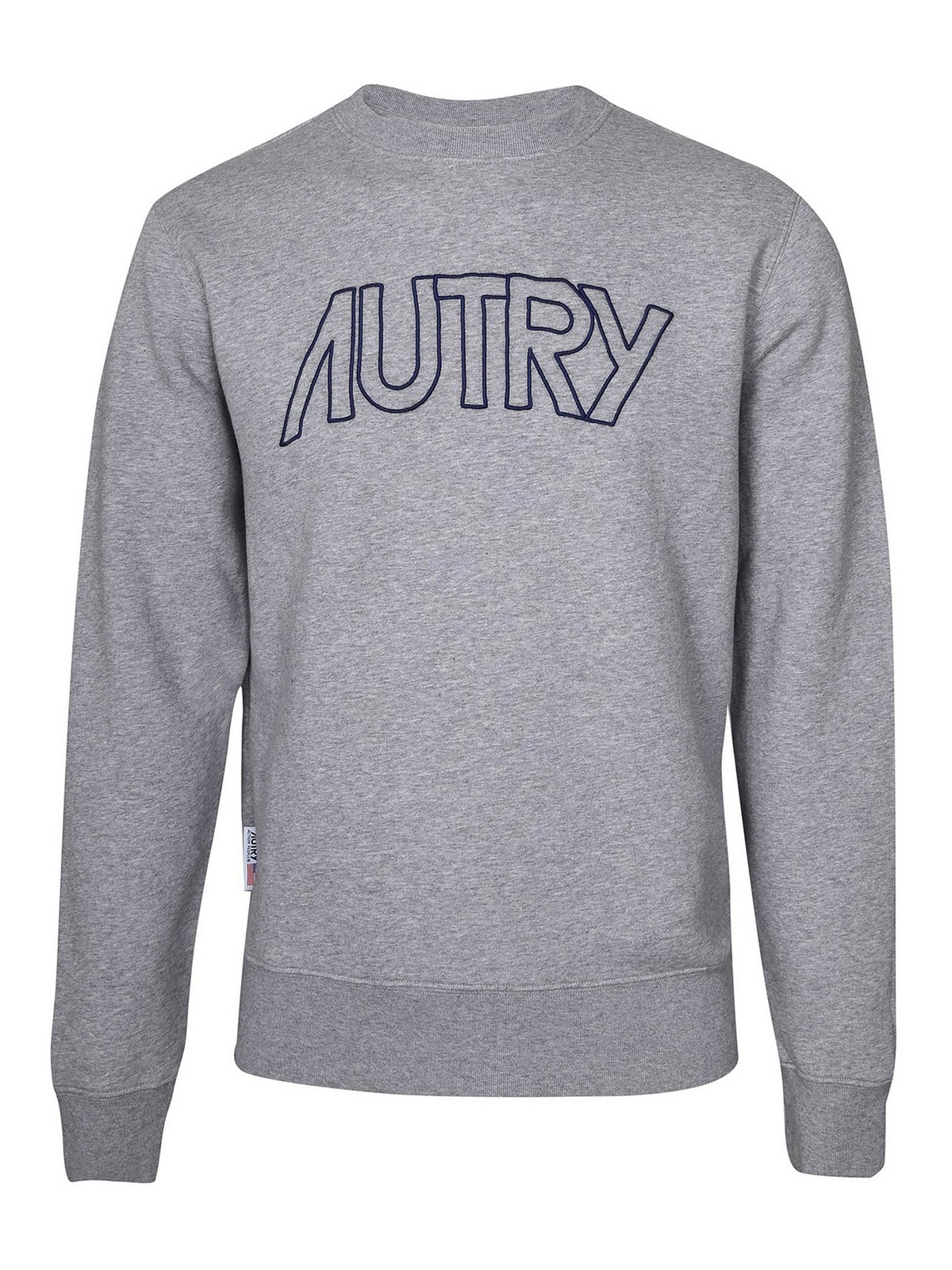 Shop Autry Icon Sweatshirt In Cotton With Logo In Grey