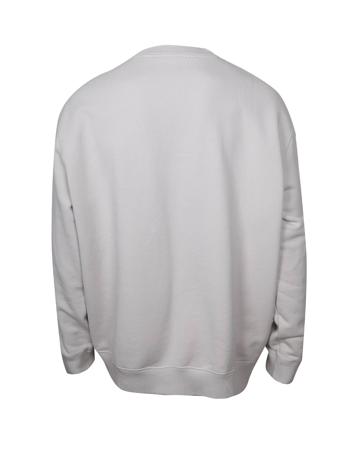 Shop Lanvin Classic Cotton Sweatshirt With Logo In Beige