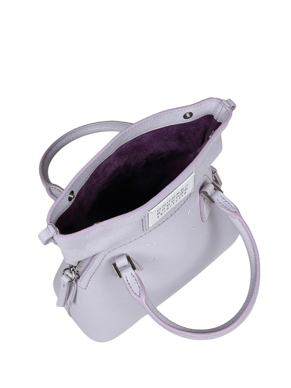 Maison Margiela mini 5ac classic in lilac leather|SB1WG0036P5348T5166