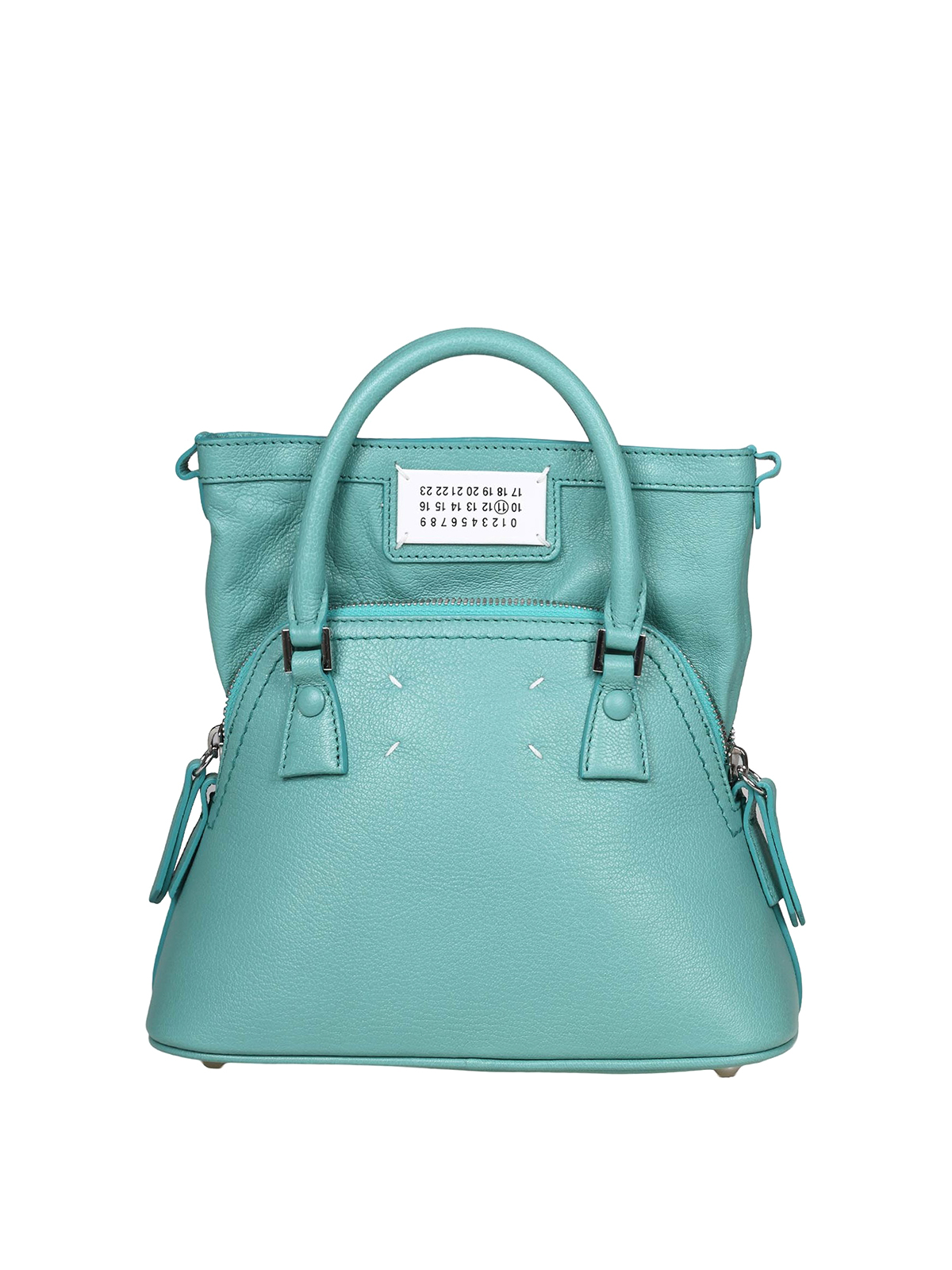 Maison Margiela mini 5ac classic in green leather|SB1WG0036P5348T7083
