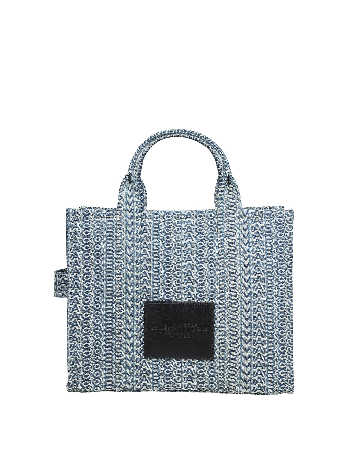 Marc Jacobs The Medium Tote In Canvas Monogramma In Blue
