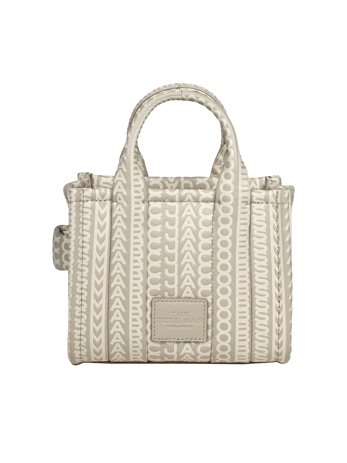 Marc Jacobs Micro Tote In Monogram Leather In Light Brown