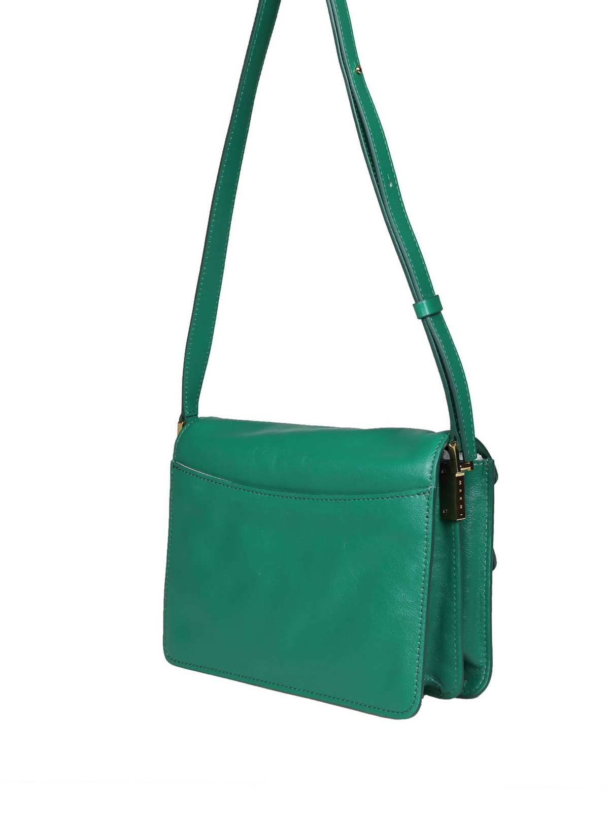 Marni Trunk Soft Mini Shoulder Bag - Woman Shoulder Bags Green One Size