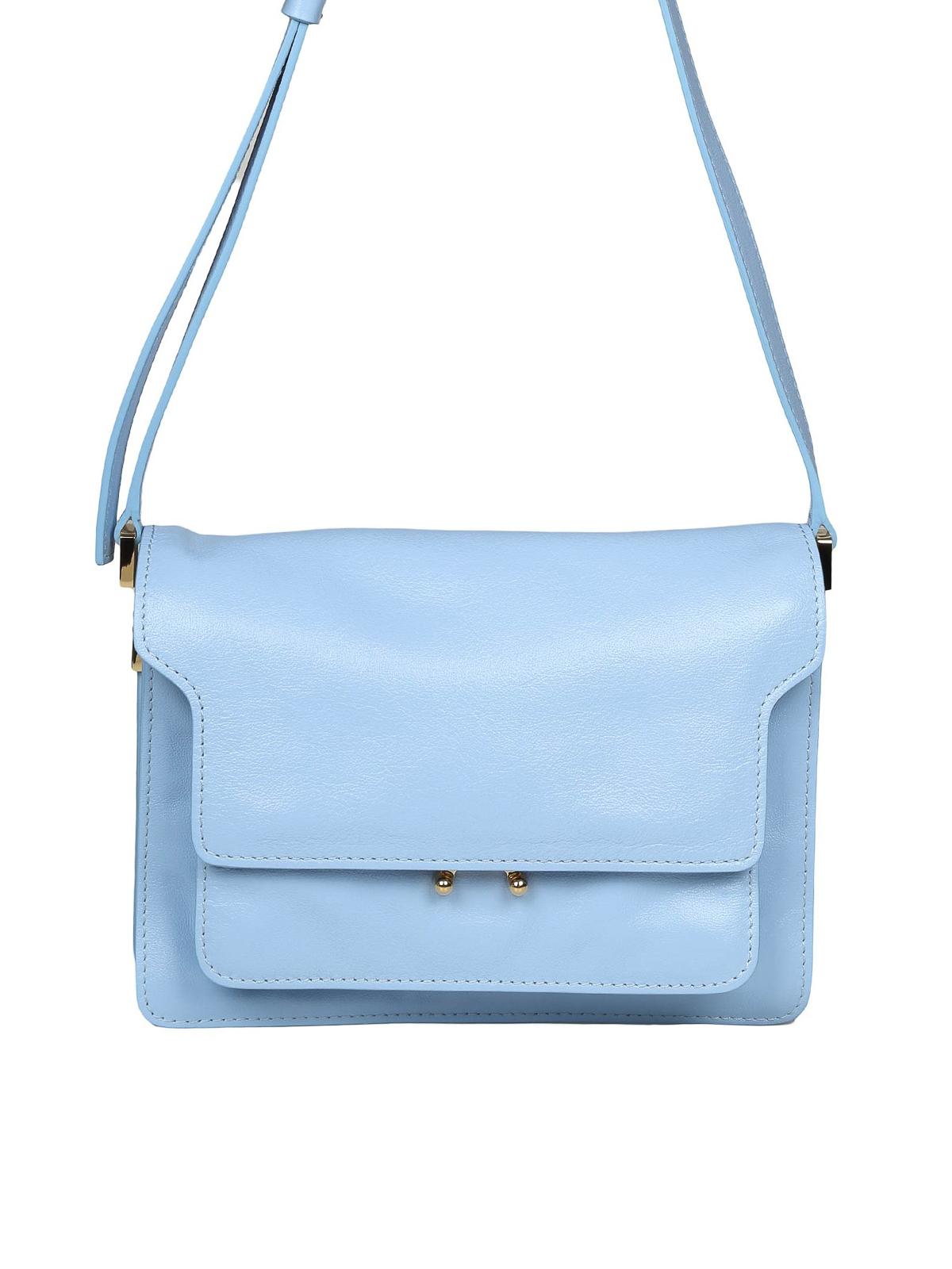Shoulder bags Marni - trunk soft shoulder bag in light blue