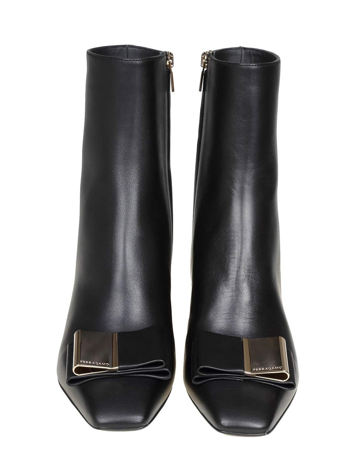 Ferragamo アンクルブーツ - 黒 - ブラック|LEONIA