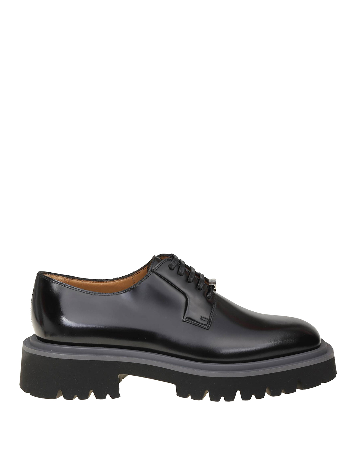 NEW SALVATORE FERRAGAMO men\'s lace-up leather derby shoes in black Salvatore Ferragamo Men main image 2