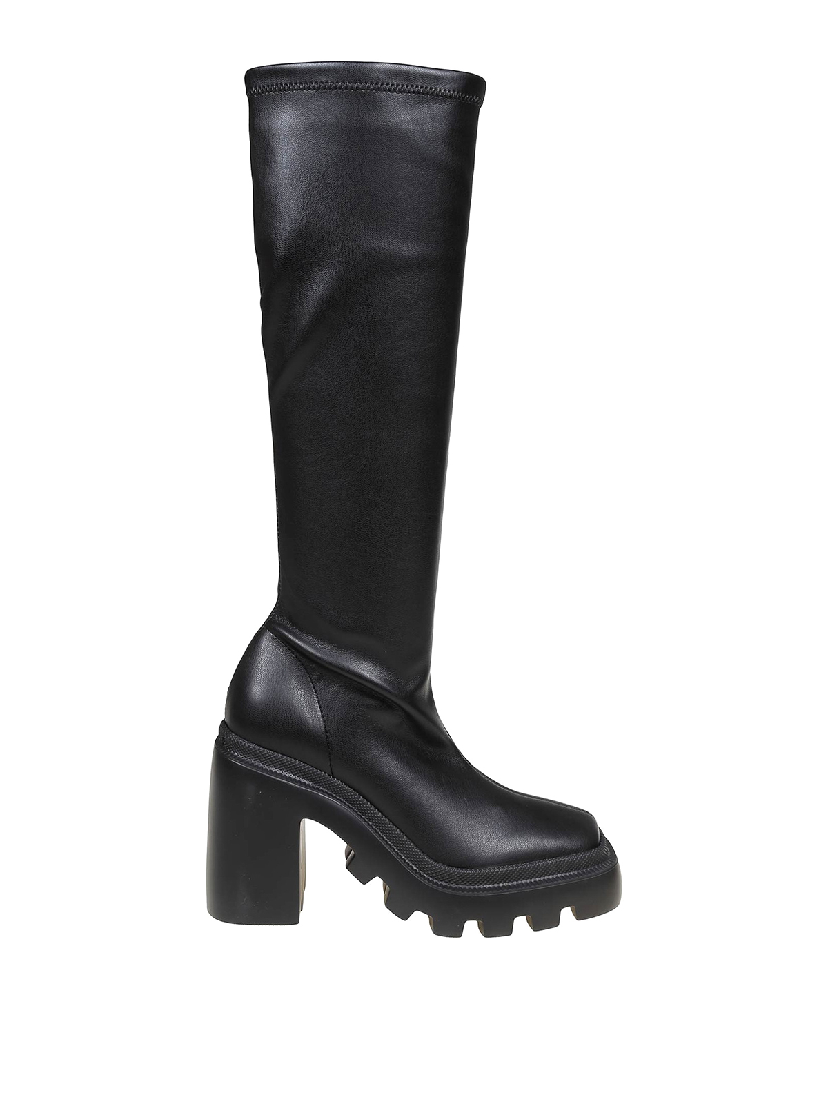 Vic Matie Saudi Boot In Soft Black Leather