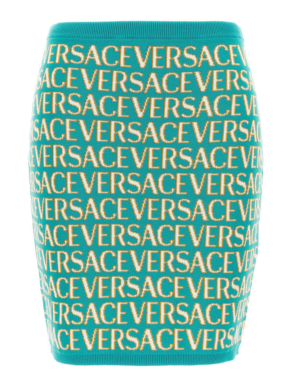 Shop Versace Minifalda - Azul Claro In Light Blue