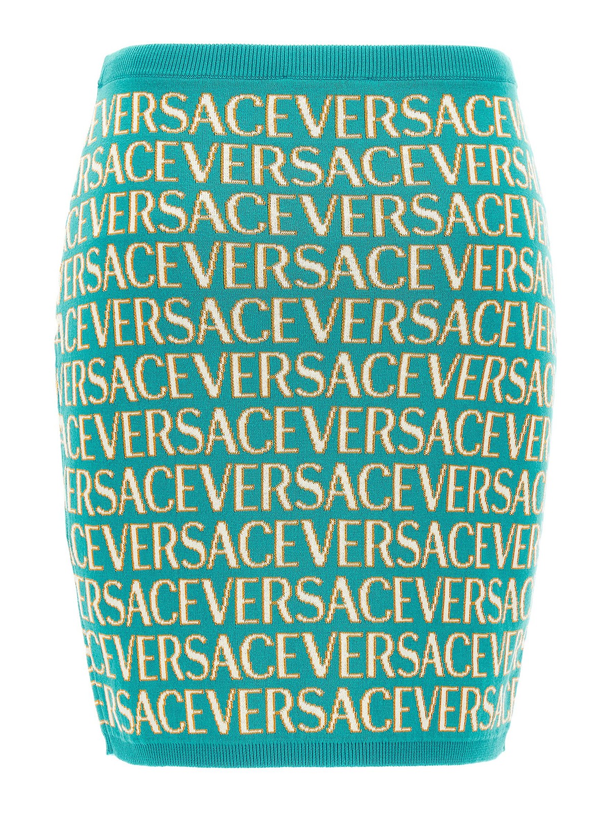 Shop Versace Minifalda - Azul Claro In Light Blue