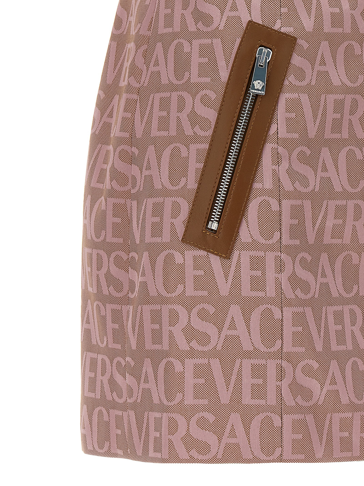 Shop Versace Allover' La Vacanza Capsule Dress In Pink