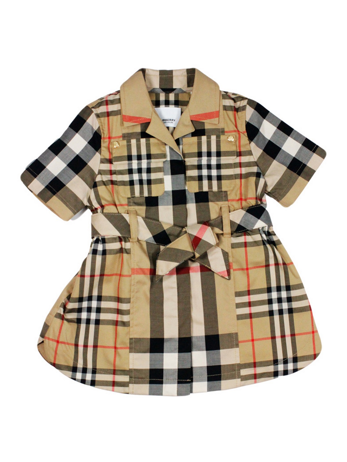 Bb Fille Robe Chemise Robe Burberry Bebe Burberry ワンピース
