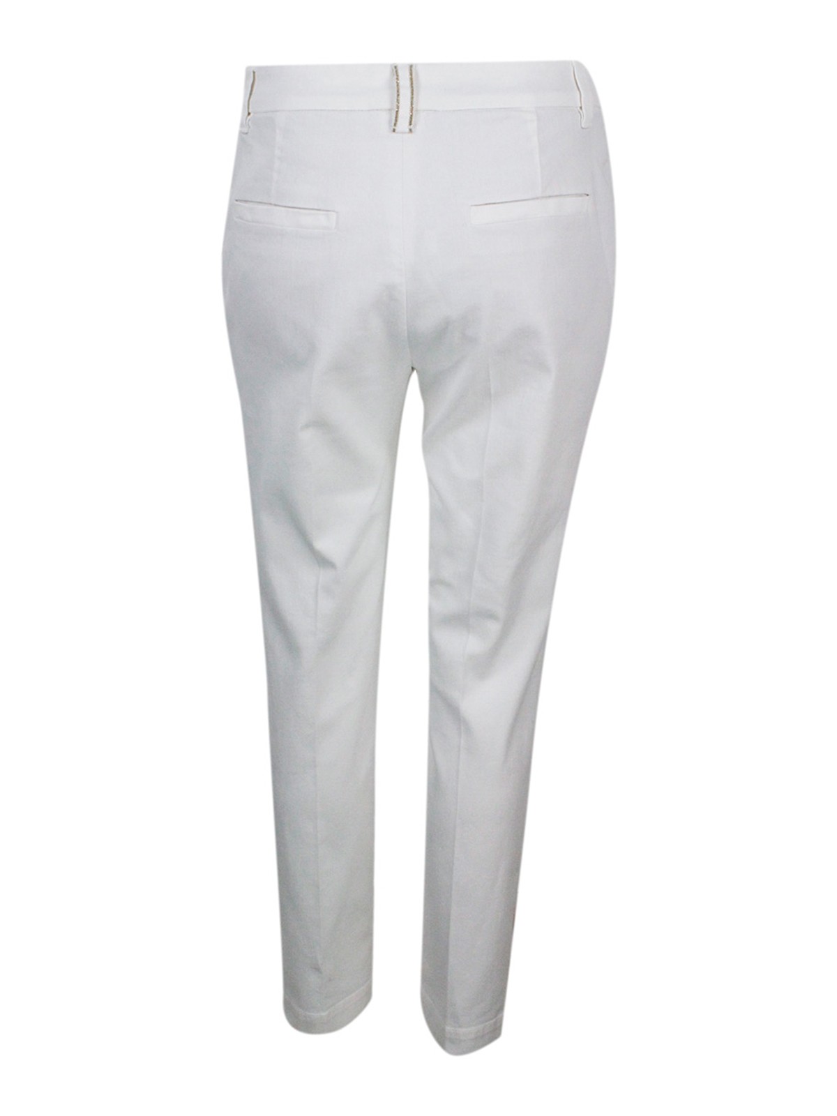 Shop Brunello Cucinelli Trousers White