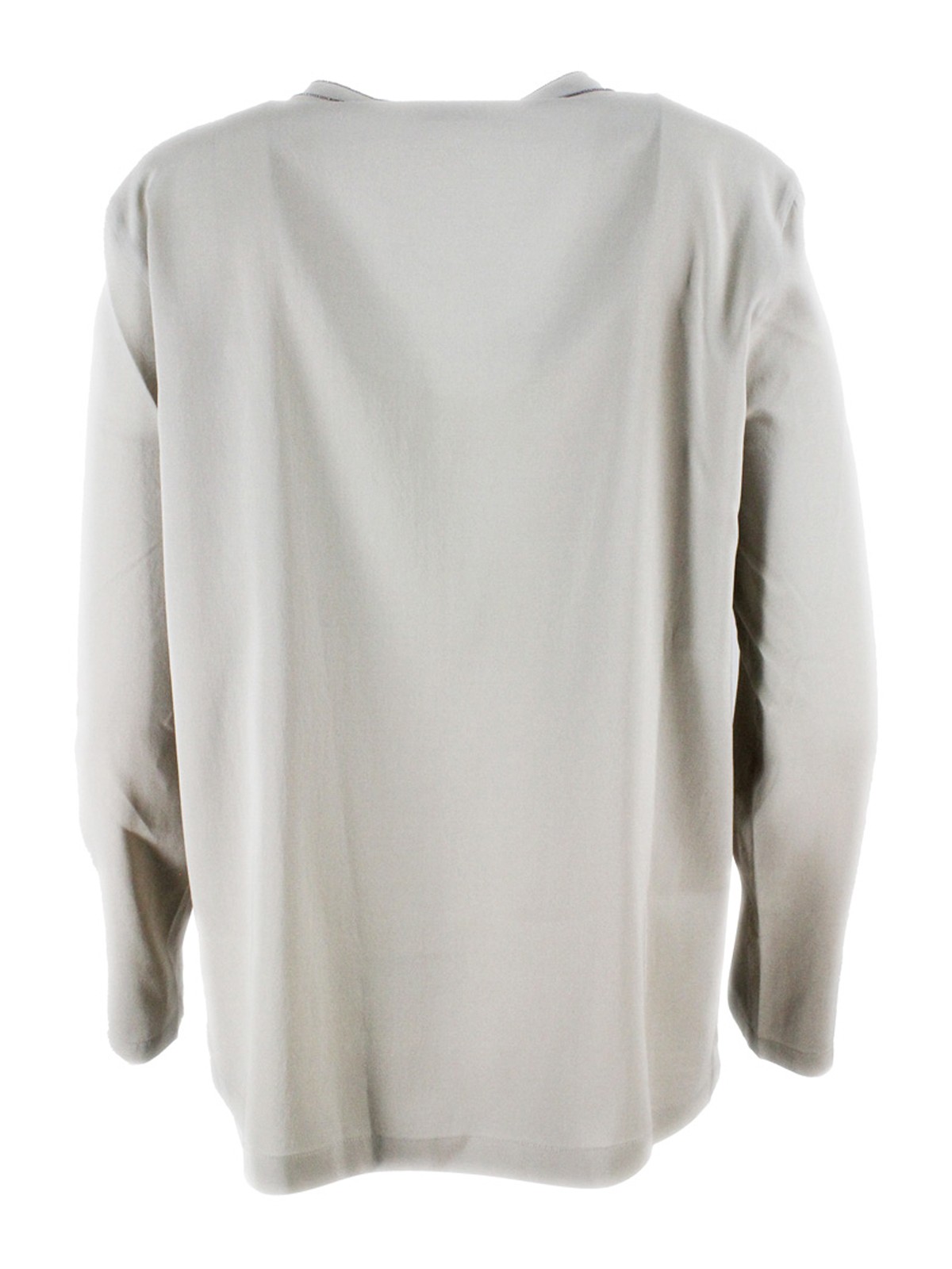 Shop Brunello Cucinelli Camiseta - Gris Claro In Light Grey