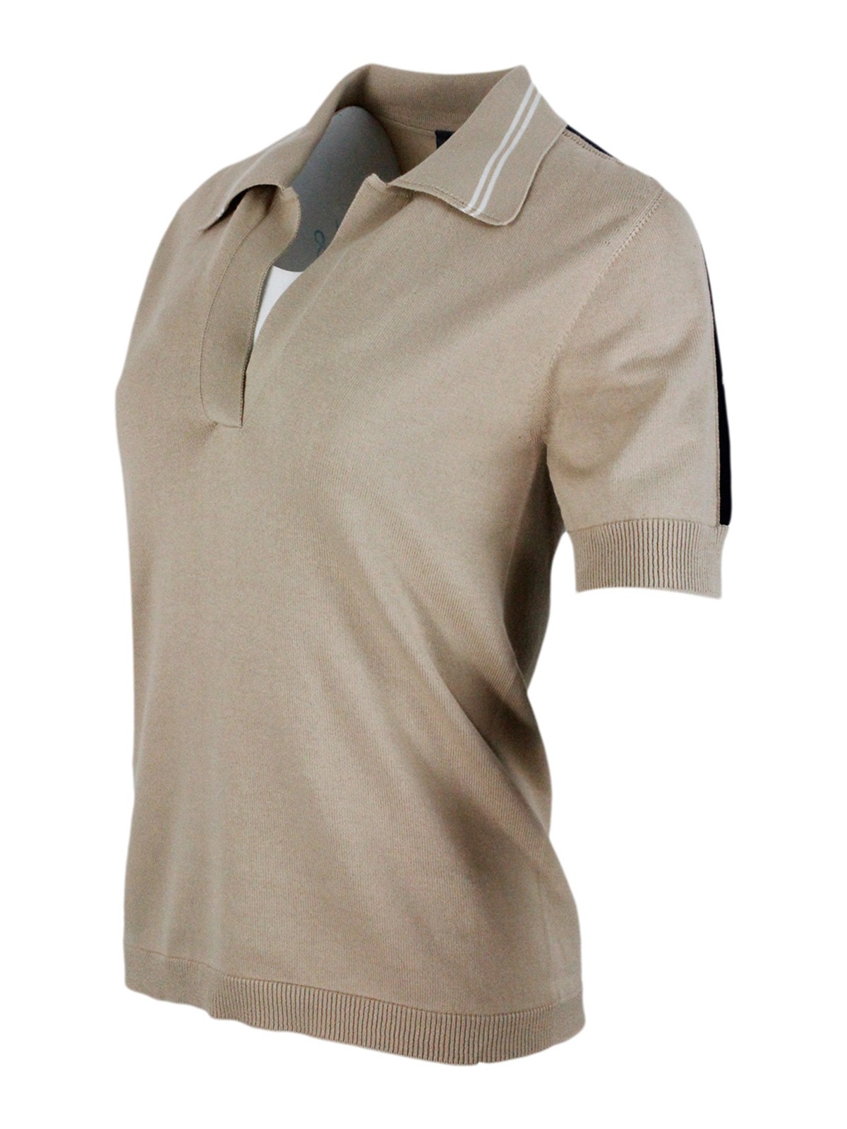 Shop Lorena Antoniazzi T-shirts And Polos Beige