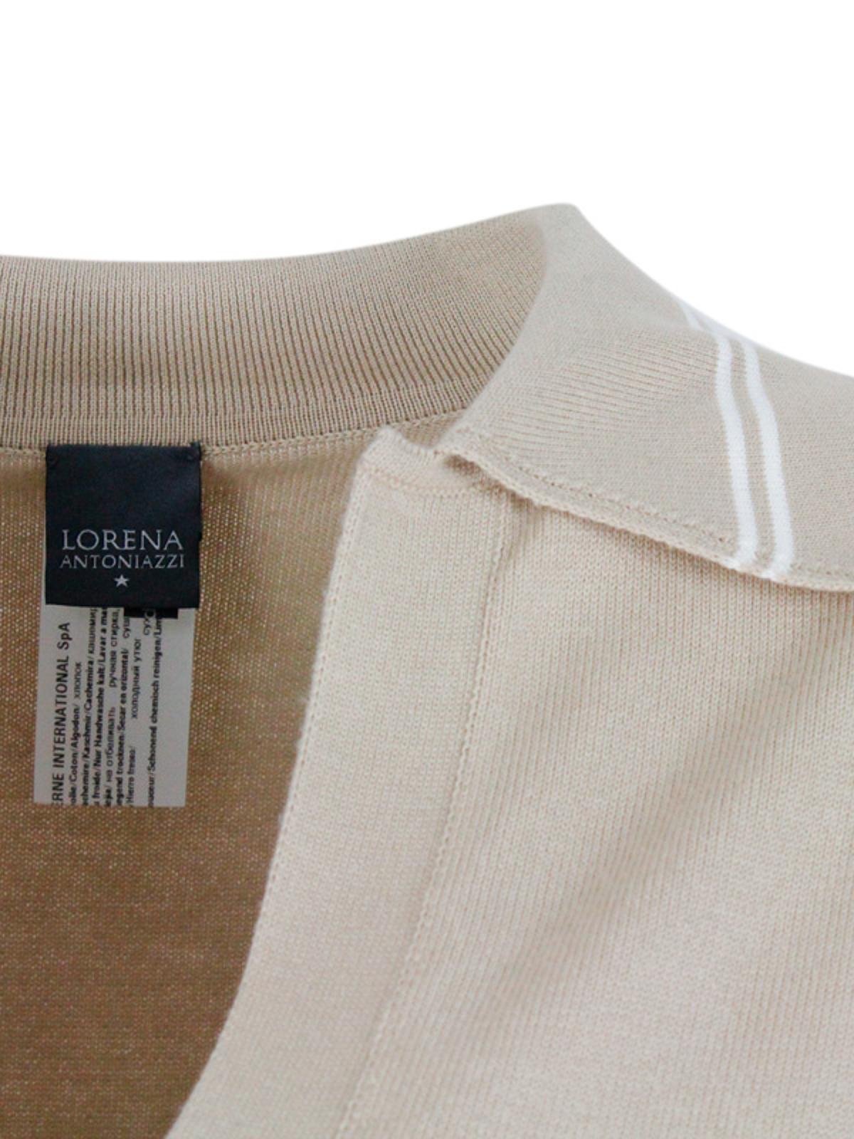 Shop Lorena Antoniazzi T-shirts And Polos Beige