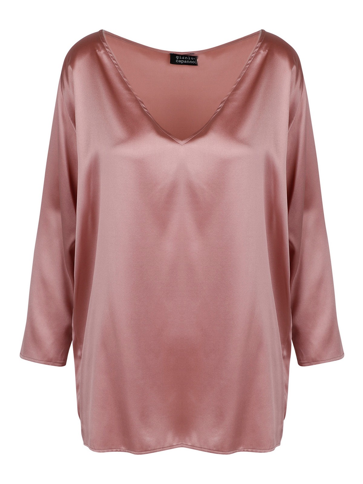 Gianluca Capannolo Nathalie Silk Blouse In Pink