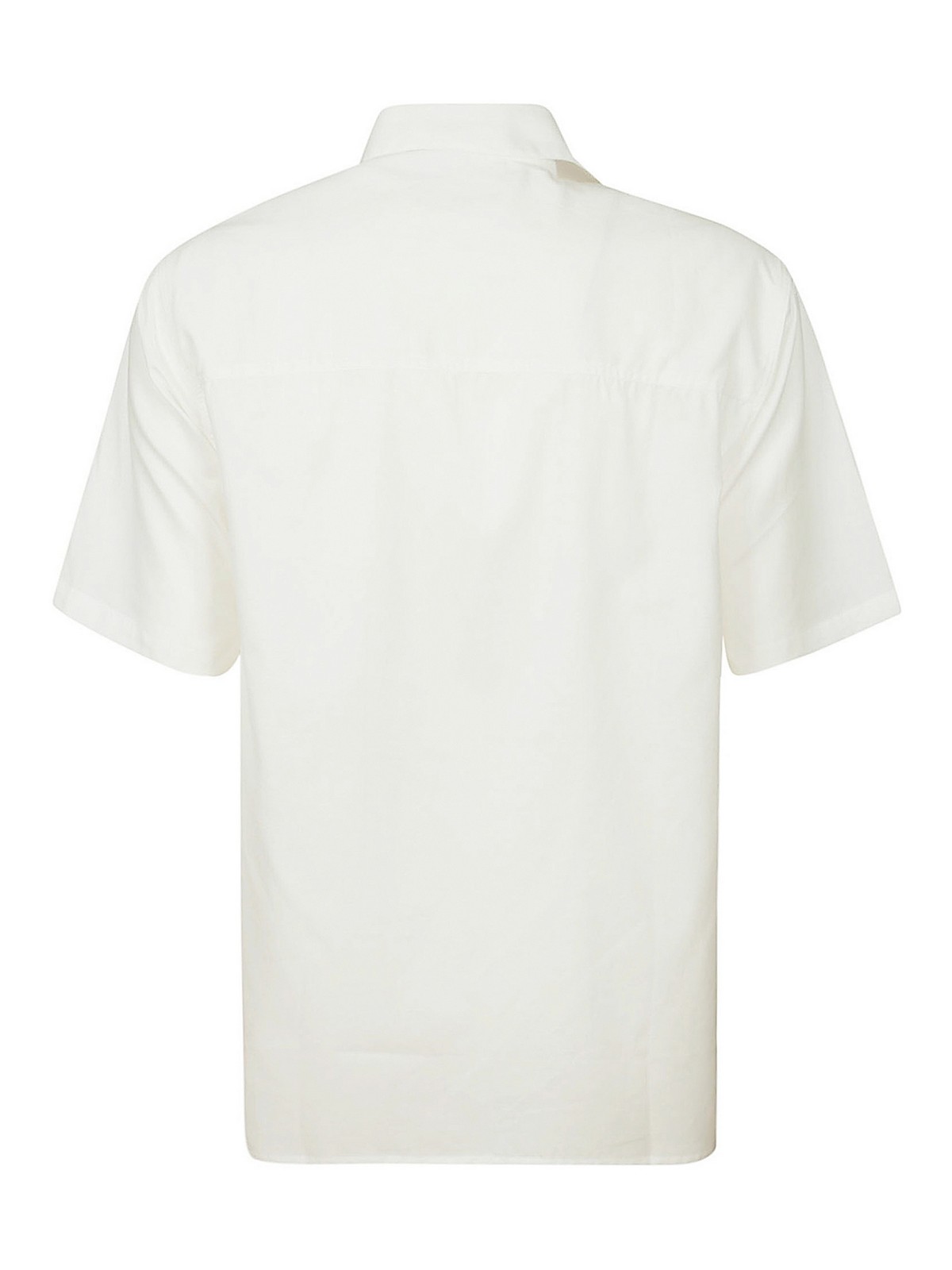 Shop Ami Alexandre Mattiussi Camp Collar Shirt In White