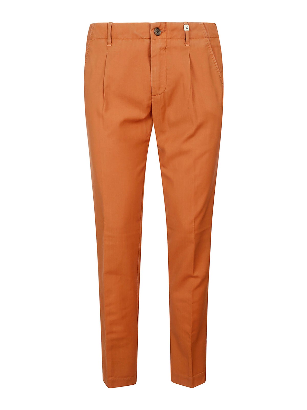 Myths Trousers Micro Pinces Wool In Orange