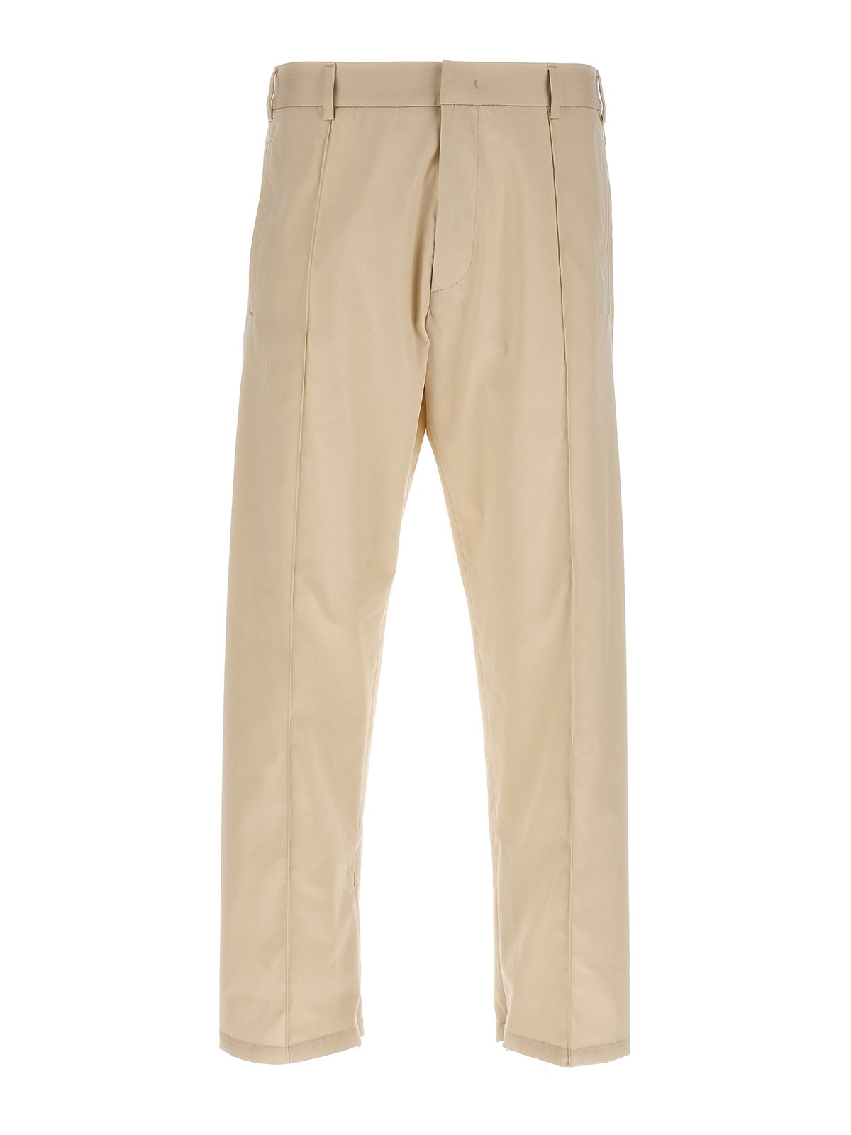 Shop 424 Pants With Front Pleats In Beige