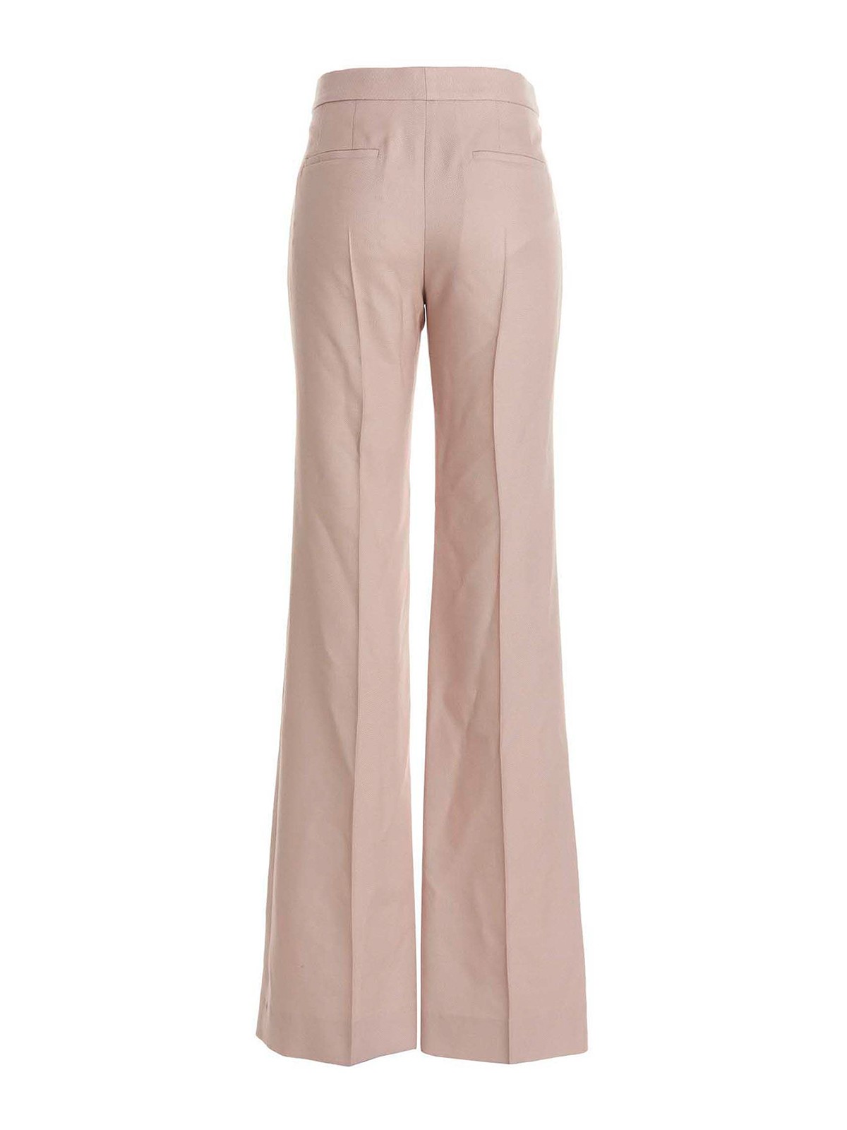 Shop Chloé Textured Fabric Pants In Color Carne Y Neutral