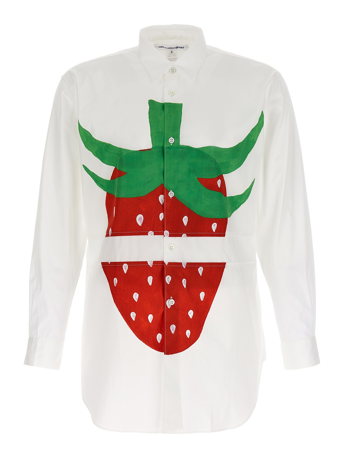 Shop Comme Des Garçons Strawberry Shirt In White
