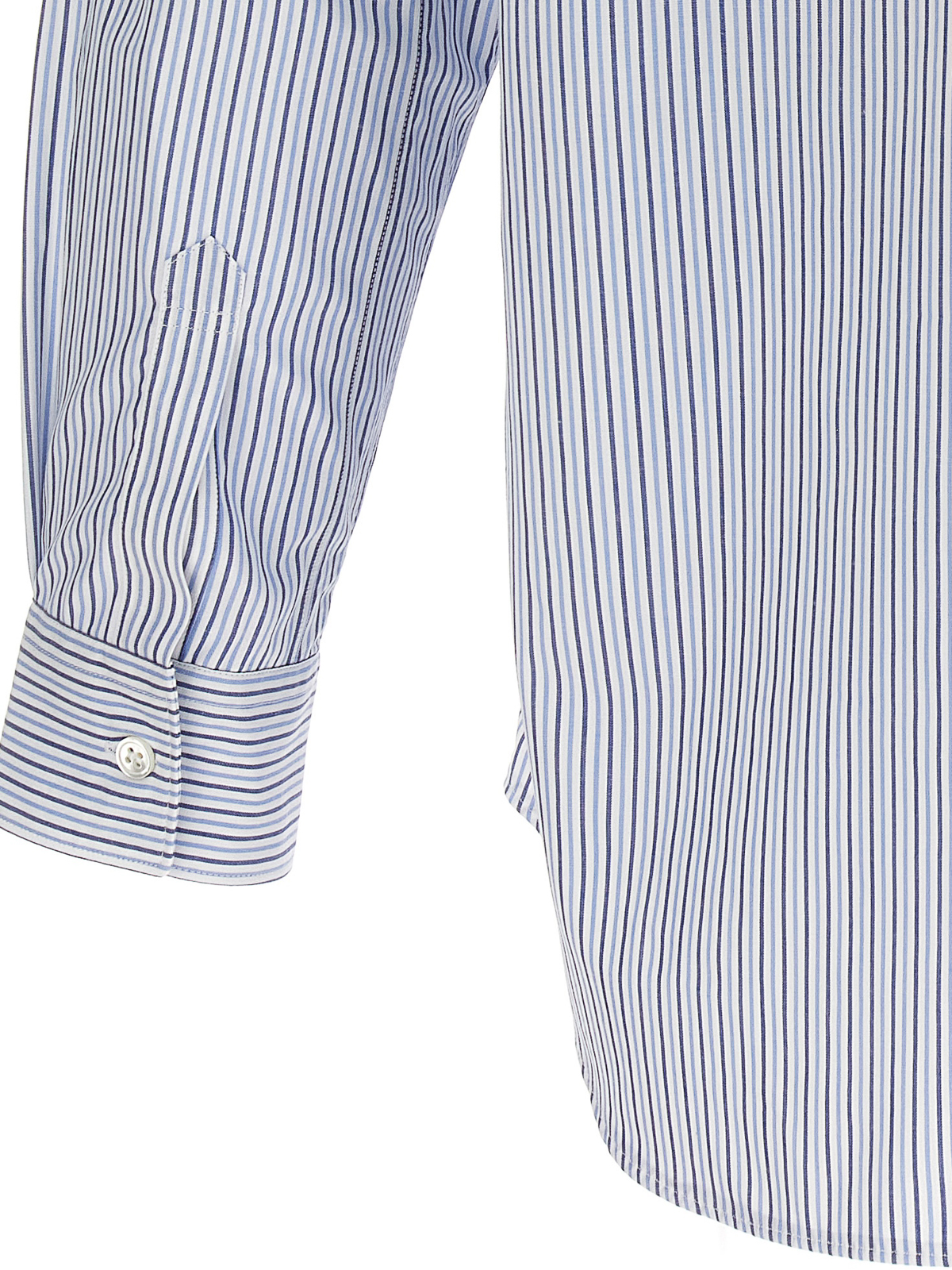 Shop Comme Des Garçons Striped Shirt In Azul Claro