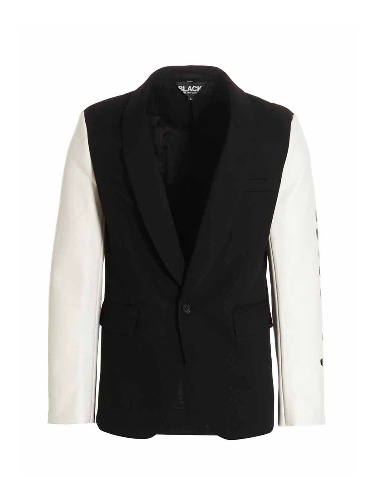 Comme Des Garçons True Heart Strong Mind Blazer Jacket In White