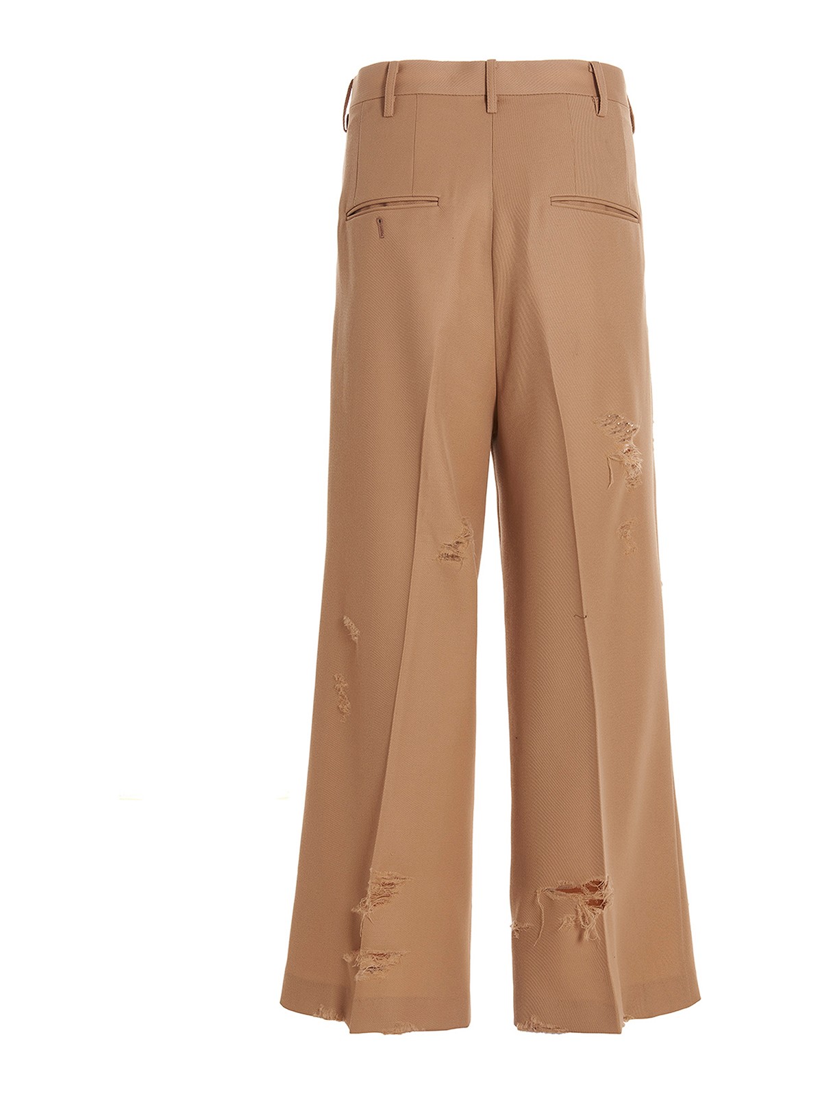 Casual trousers Doublet - Destroyed wide pants - 23SS13PT211BEIGE