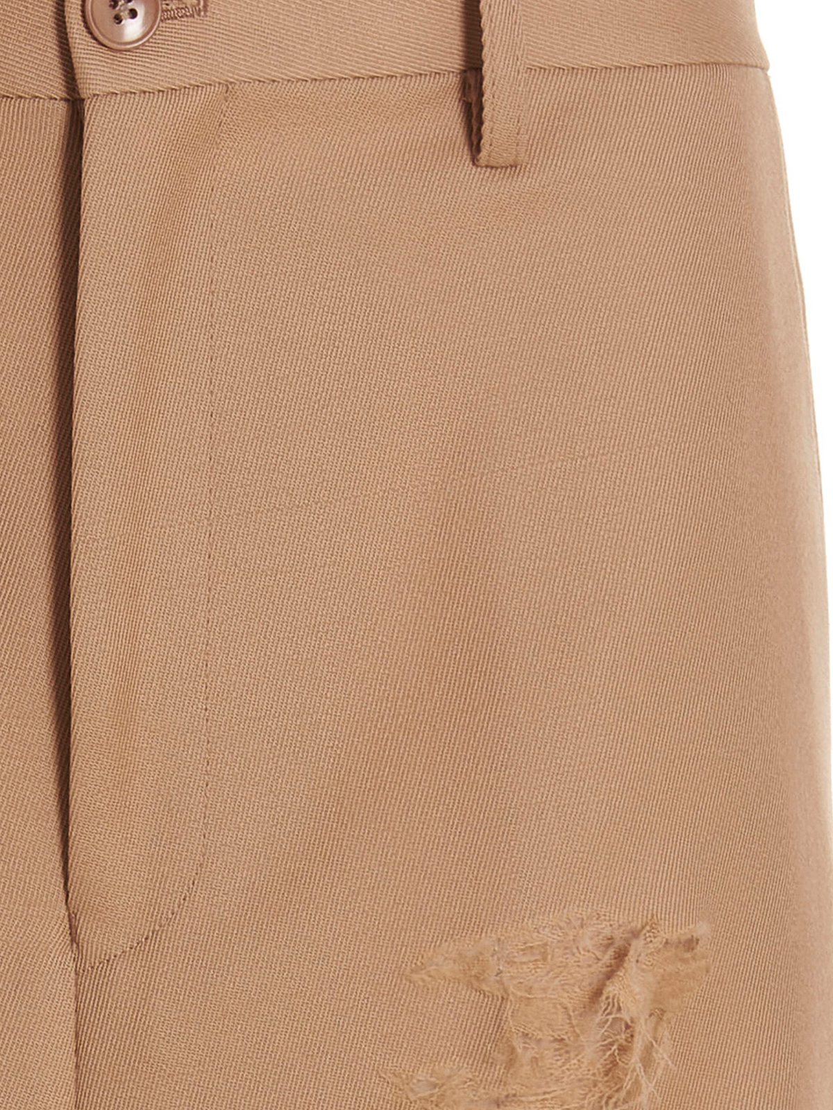 Casual trousers Doublet - Destroyed wide pants - 23SS13PT211BEIGE