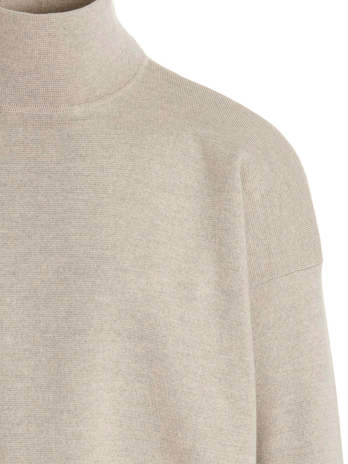 Shop Fear Of God High Neck Sweater In Gris