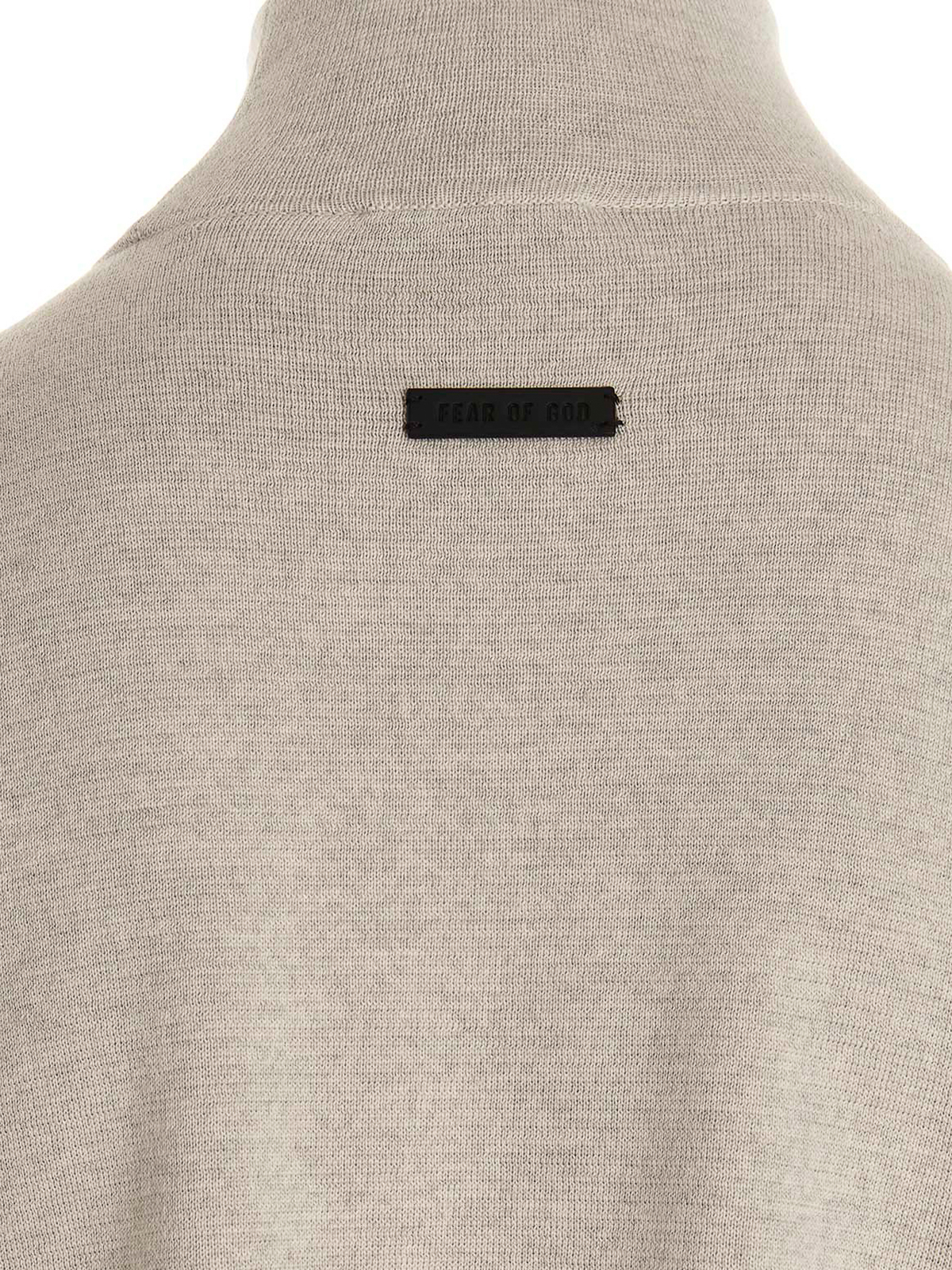 Shop Fear Of God High Neck Sweater In Gris