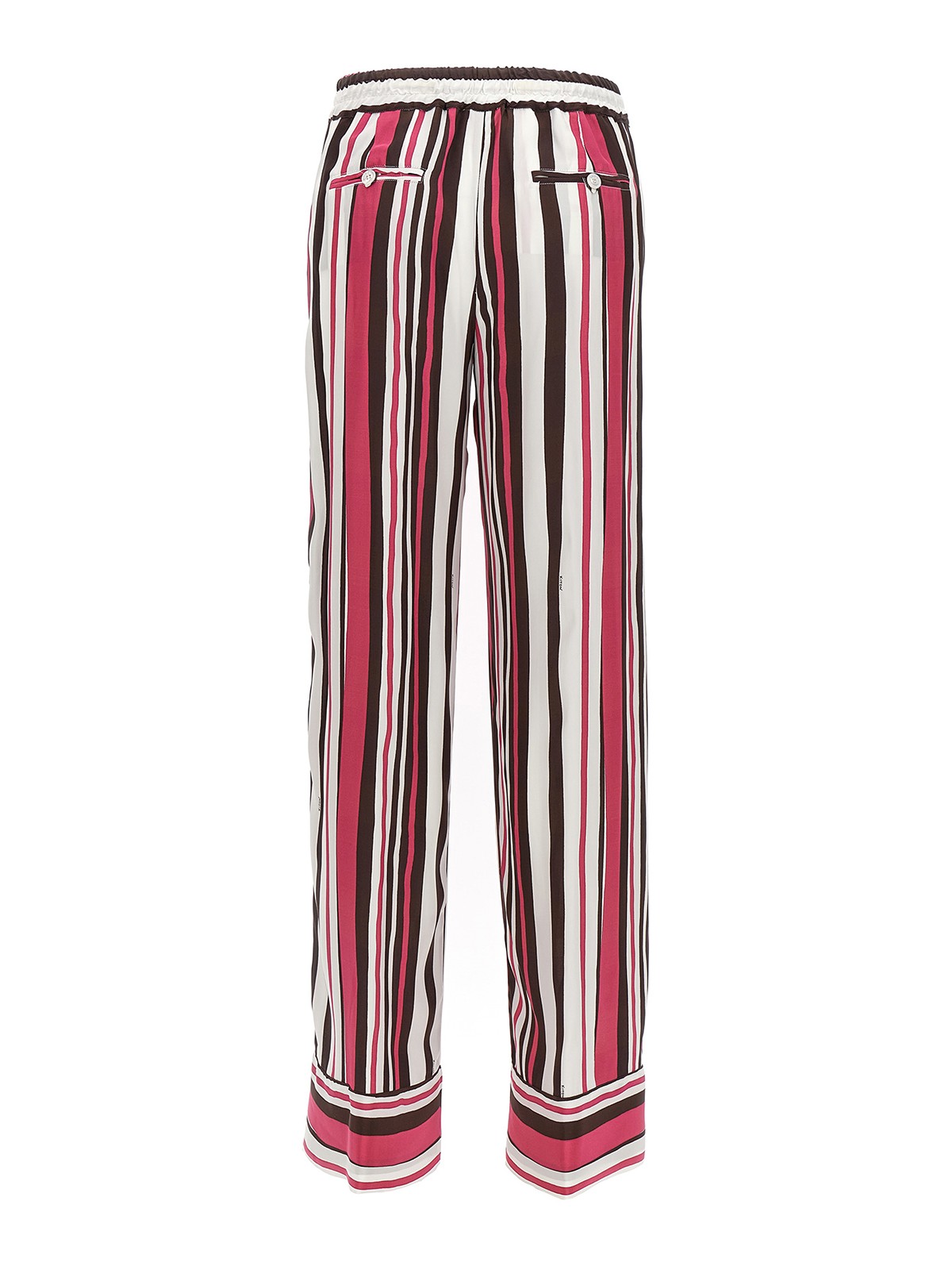 Shop Kiton Striped Pants In Multicolour