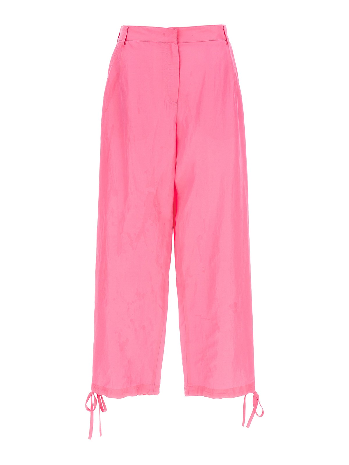 Msgm Synthetic Fibers Trousers In Pink
