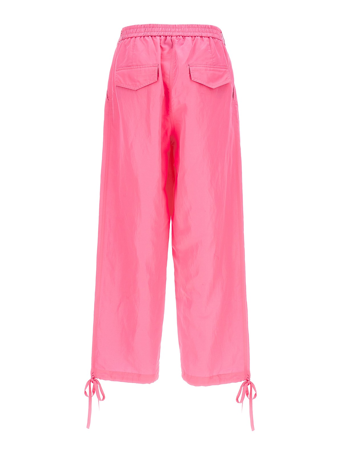 Shop Msgm Carrot Pants In Nude & Neutrals