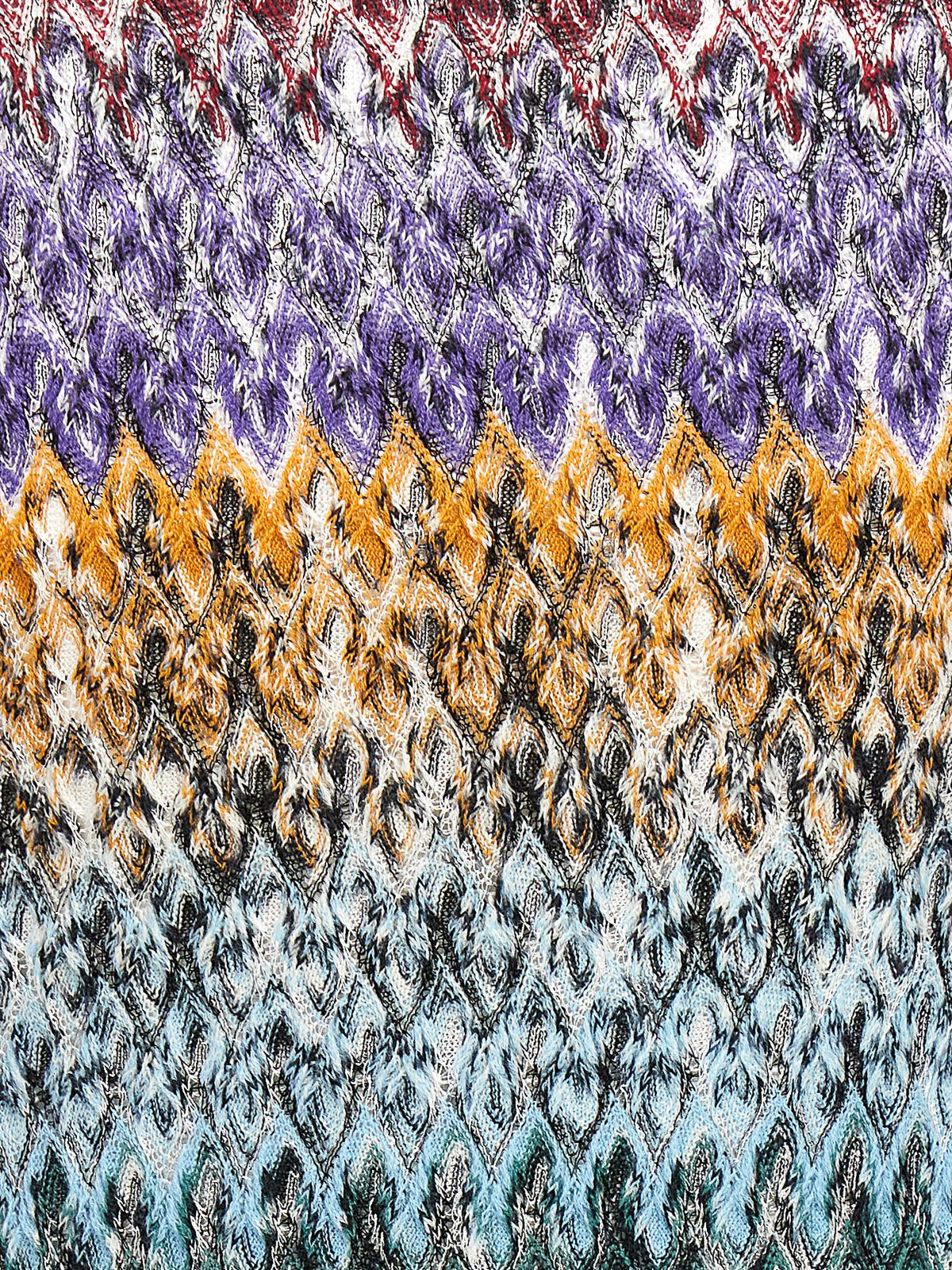 Robe Missoni Italie Colorée à Nœud - Longueur Genou, Taille 8, Style Crayon