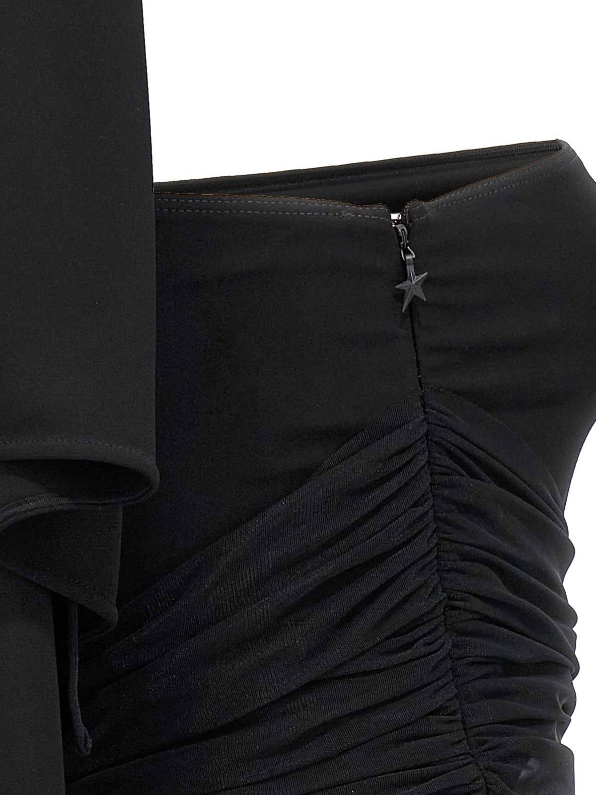 Shop Mugler Cut-out Sheer Dress In Black