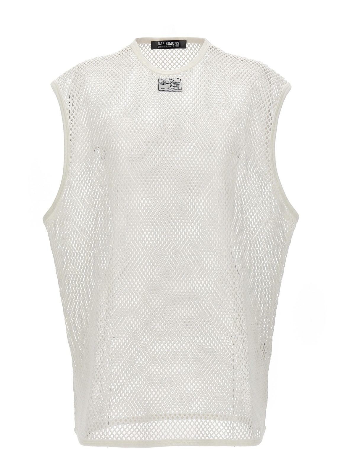 Raf Simons Mesh tank top - White - Men|231M1320010 | thebs.com