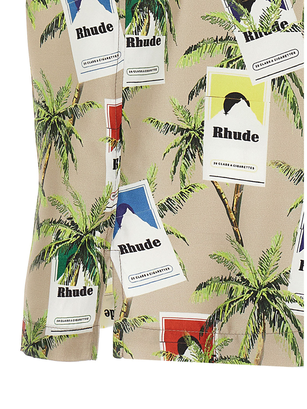 Shop Rhude Cigarette Shirt In Multicolour