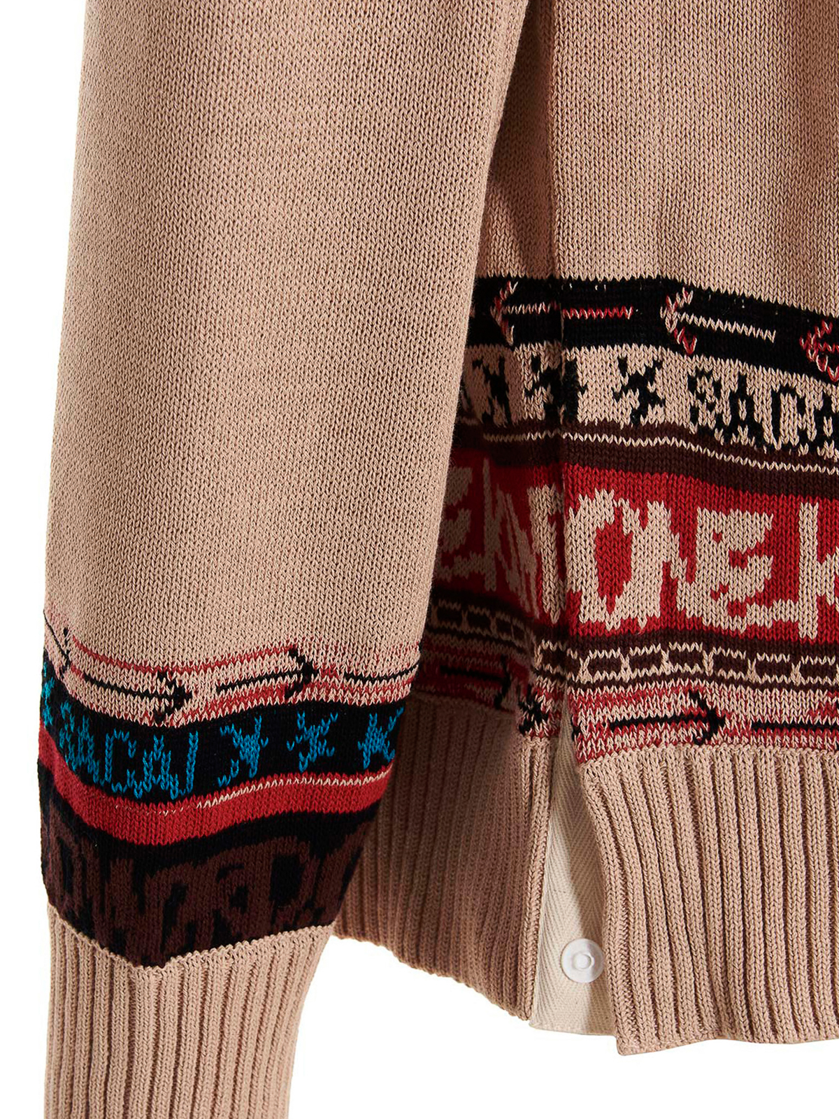 Shop Sacai Suéter Cuello Redondo - Multicolor