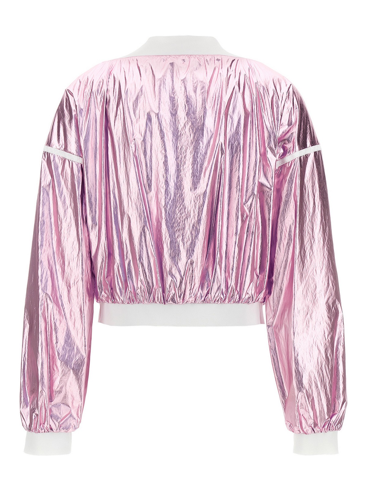Shop Tom Ford Laminated Track Bomber Jacket In Nude & Neutrals