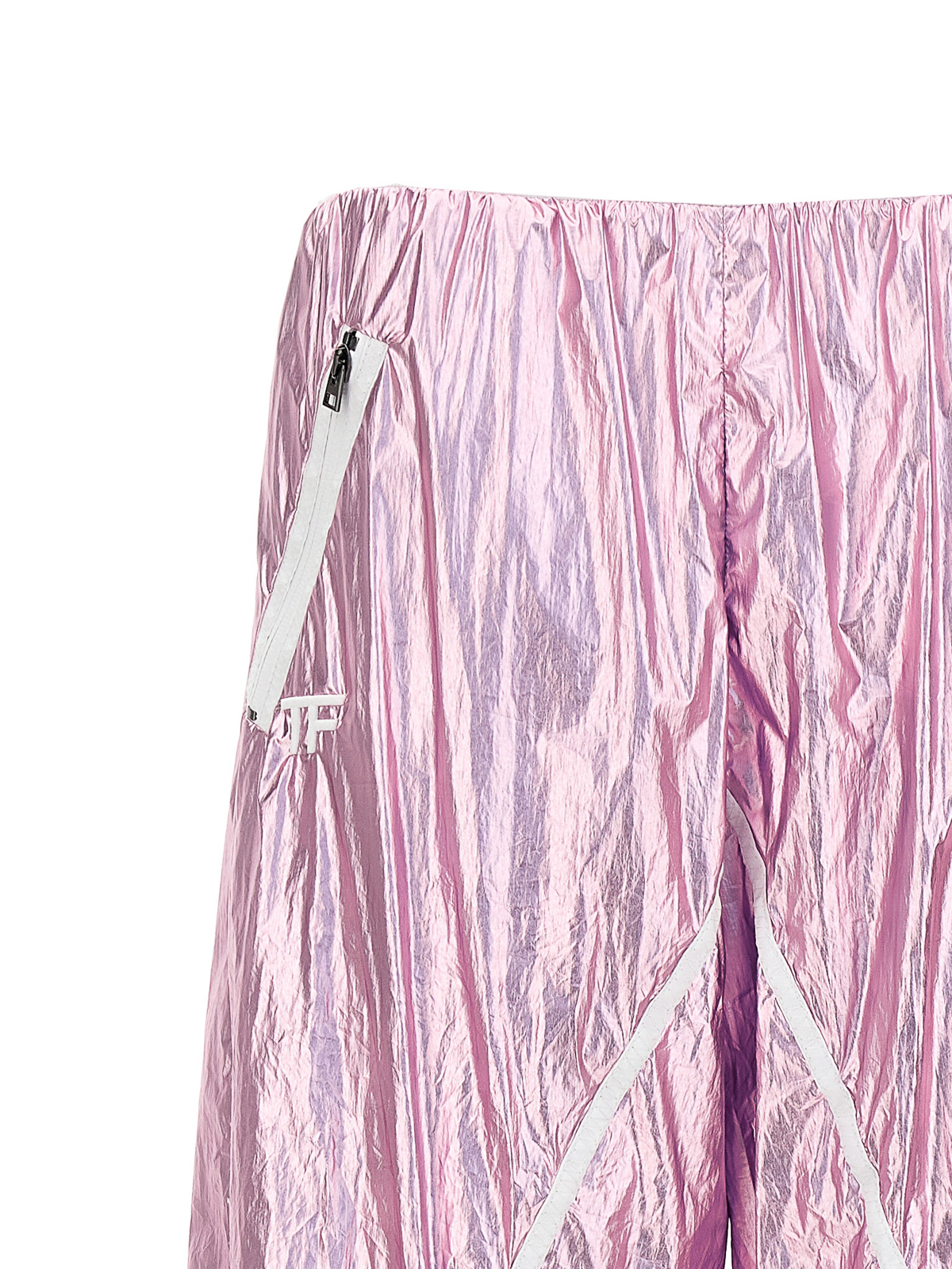 Shop Tom Ford Laminated Track Pants In Color Carne Y Neutral