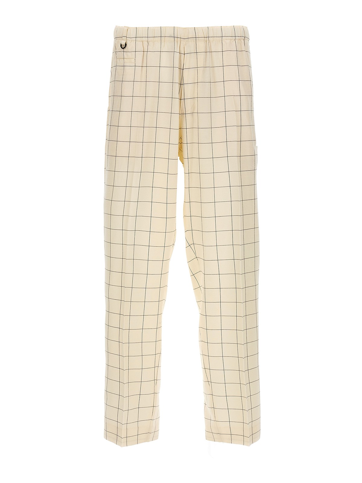 Shop Undercover Checkered Pants In White