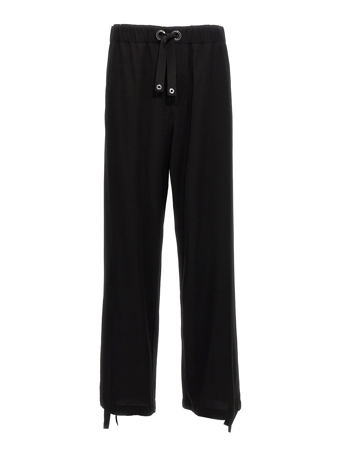 Versace Twill Trousers In Black