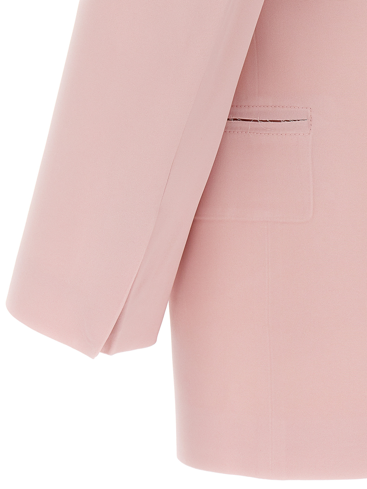 Shop Victoria Beckham Single-breasted Blazer Jacket In Color Carne Y Neutral