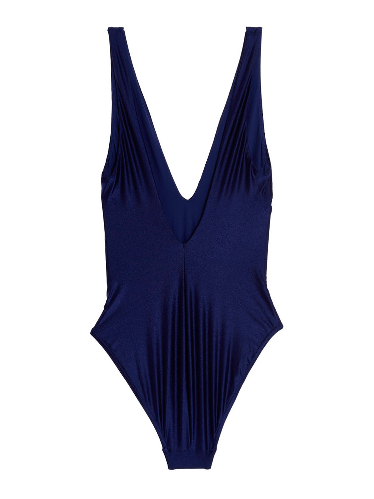 Shop Zimmermann One-piece Swimsuit Tiggy Plunge Circle Link In Azul