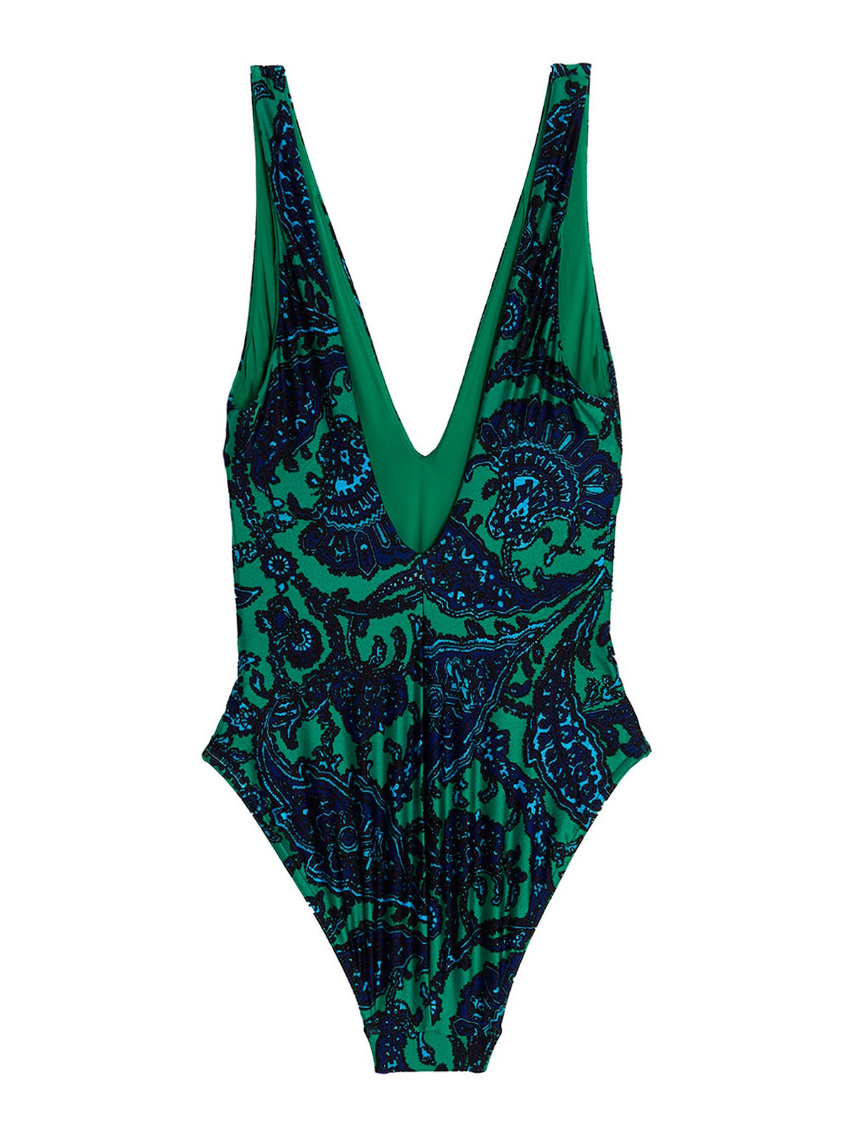 Shop Zimmermann One-piece Swimsuit Tiggy Plunge Circle Link In Multicolour