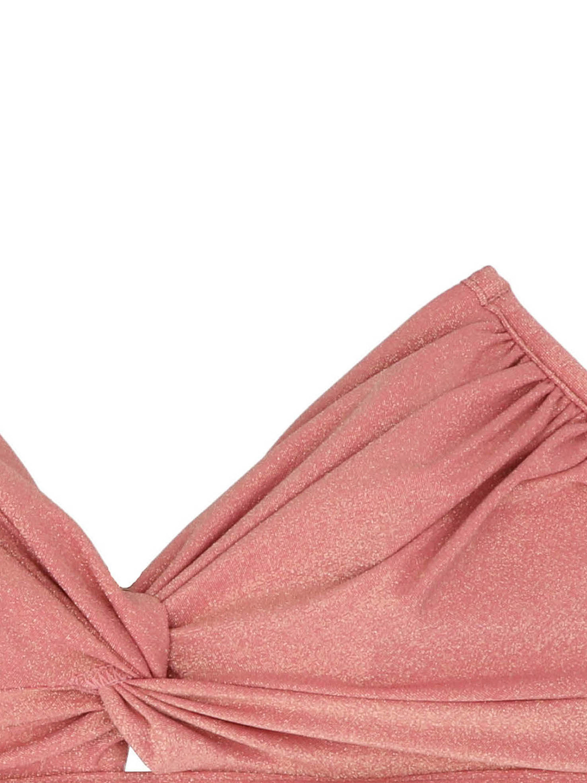 Shop Zimmermann Bikini Clover Lurex Twist In Nude & Neutrals